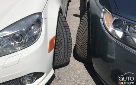 We are currently testing the Nokian WR-G4 (l.) and Michelin Cross Climate 2 tires and so far...both are very impressive!